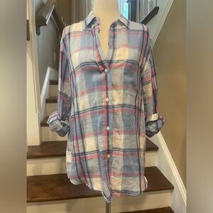 Anthropologie (Grayson) linen button down top
